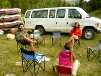 Pre-trip camping